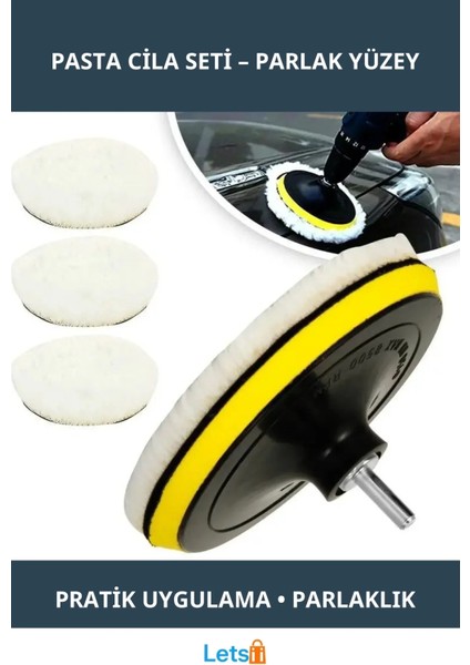 Profesyonel Pasta Cila Uygulama Seti Yün Keçe Sünger ile Parlaklık