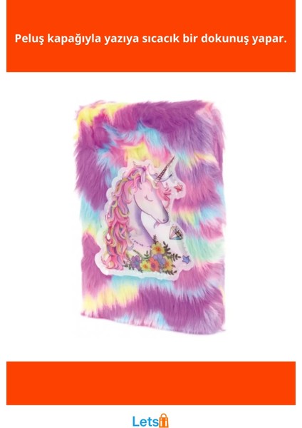 Çiçekli Unicorn Tasarımlı Peluş Hatıra Defteri A5 80 Yaprak fiyatları