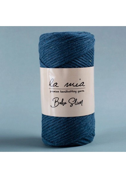 La Mia Boho Slim Havacı Mavi El Örgü İpi -L110 - 34199