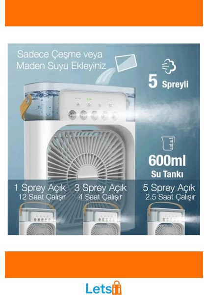 Su Hazneli Taşınabilir Serinletici Masa Vantilatörü indirimleri