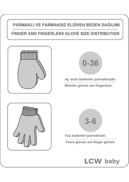 Lcw Baby Karışık Renk Bloklu Kız Bebek Bere Eldiven ve Boyunluk 3'lü Takım modelleri