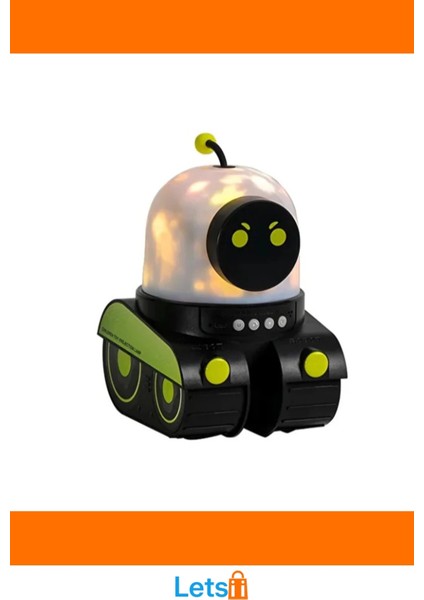 Robot Tasarımlı Eğlenceli Projektör Gece Lambası 21 Farklı 3D Projeksiyon indirimleri