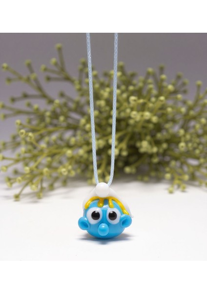 El Yapımı Porselen Şirinler Figürlü Kadın Kolye fiyatları