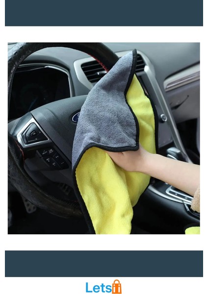 Yünlü Mikrofiber Yüksek Emicilikte Araba Temizlik Bezi 50X70 cm fırsatları