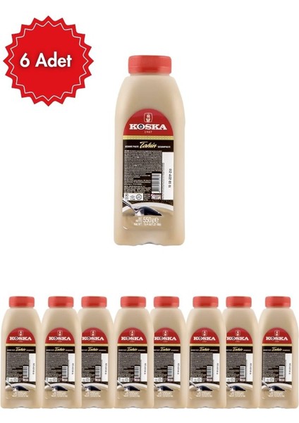 Tahin 550 gr x 6 Adet (Ekonomik Koli Avantaj Paketi)