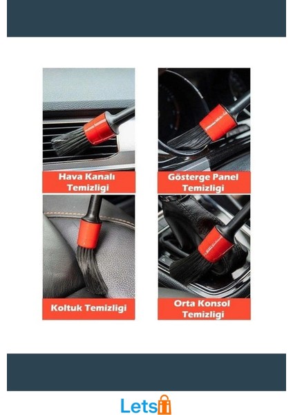 Derin Temizlik Için Uzun Kıllı Araba Detaylı Fırça Takımı modelleri