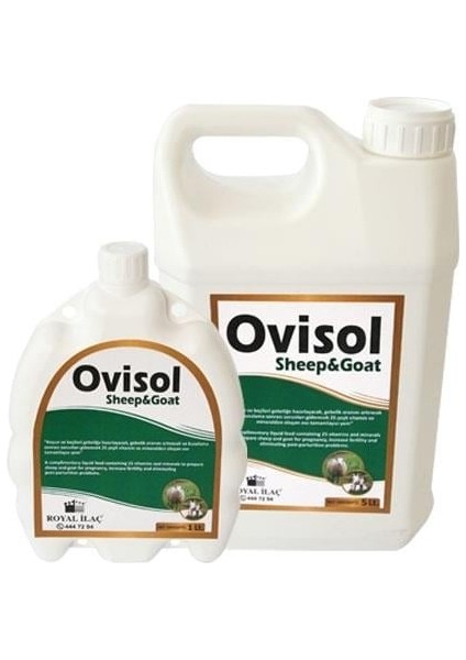 royal ilaç royal ovisol sheep&goat koyun ve keçi yem katkısı 5 lt fiyatları