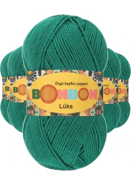 5 Adet Lüks Patik Ipi Yünü Ördek Başı Yeşili 98325