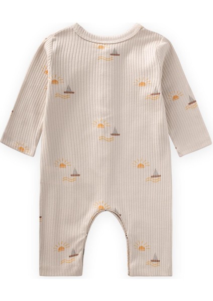 Baskılı Tulum 0-3 Yaş Yelken Desen modelleri