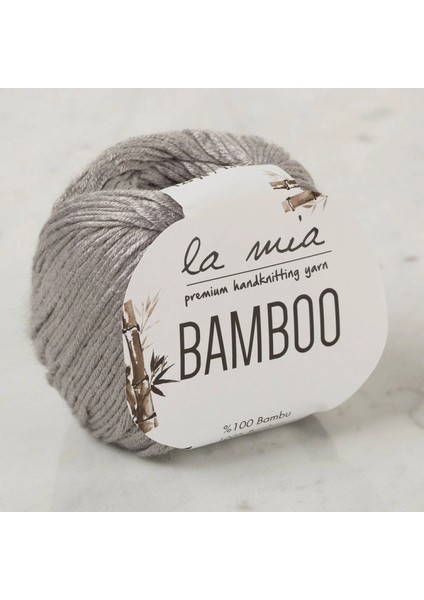 La Mia Bamboo Gri El Örgü İpi - L031 - 33860