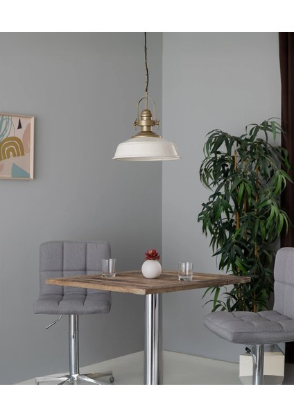 Milano Retro Avize Beyaz / Metal - E27 Duylu indirimleri