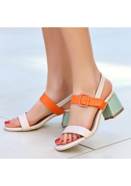 Mtxdpn Year Renkli Cilt Topuklu Ayakkabı (Numara: 36) indirimleri