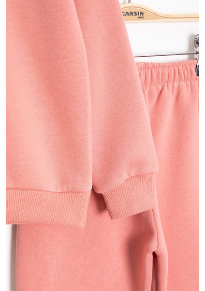 Somon Gülenyüz Nakışlı Şardonlu Kız Çocuk Eşofman Takımı 23360 modelleri