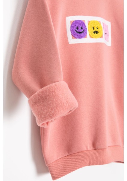 Somon Gülenyüz Nakışlı Şardonlu Kız Çocuk Eşofman Takımı 23360 fırsatları