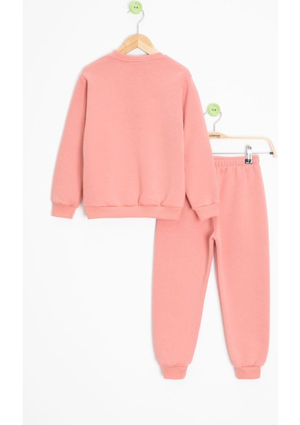 Somon Gülenyüz Nakışlı Şardonlu Kız Çocuk Eşofman Takımı 23360 indirimleri