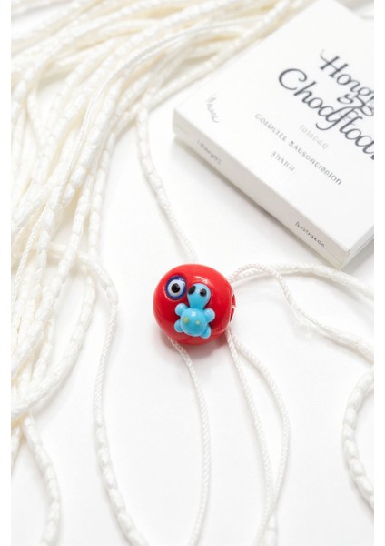 El Yapımı Porselen Nazar Boncuğu Figürlü Kadın Kolye modelleri