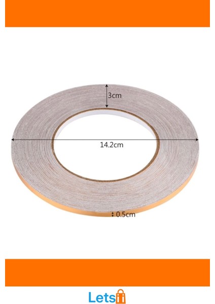 Kendinden Yapışkanlı Çok Amaçlı Altın Fayans Arası Şerit Bant 0.5 cm 50 Metre fırsatları
