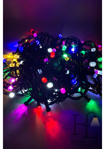 10 Metre 100 Ledli Rgb Ip LED Eklemeli Fonksiyonlu Dekoratif LED Işık Yılbaşı Süsü Çam Ağacı Işığı fiyatları