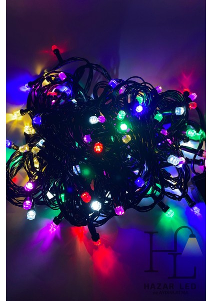 10 Metre 100 Ledli Rgb Ip LED Eklemeli Fonksiyonlu Dekoratif LED Işık Yılbaşı Süsü Çam Ağacı Işığı modelleri