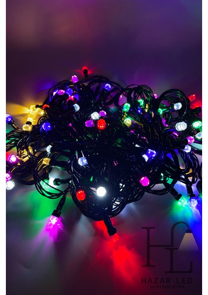 10 Metre 100 Ledli Rgb Ip LED Eklemeli Fonksiyonlu Dekoratif LED Işık Yılbaşı Süsü Çam Ağacı Işığı fırsatları