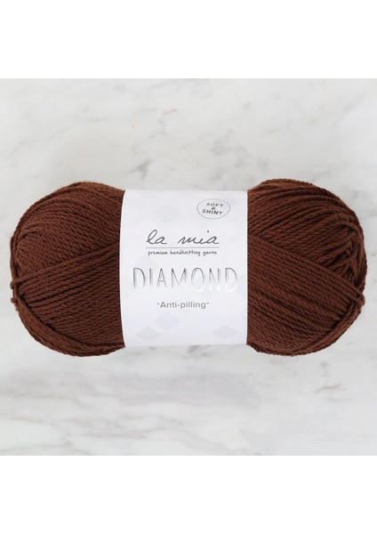 La Mia Diamond Koyu Kahverengi El Örgü İpi - L158 - 33732