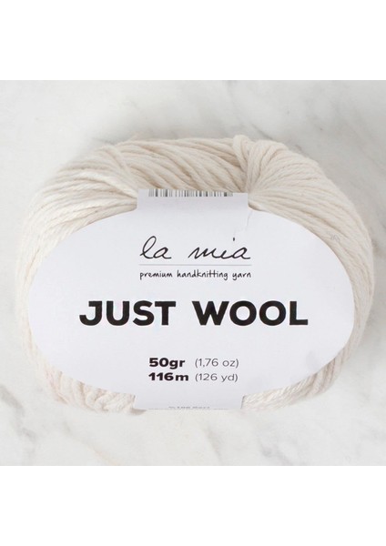 La Mia Just Wool Krem El Örgü İpi - LT018 - 34183