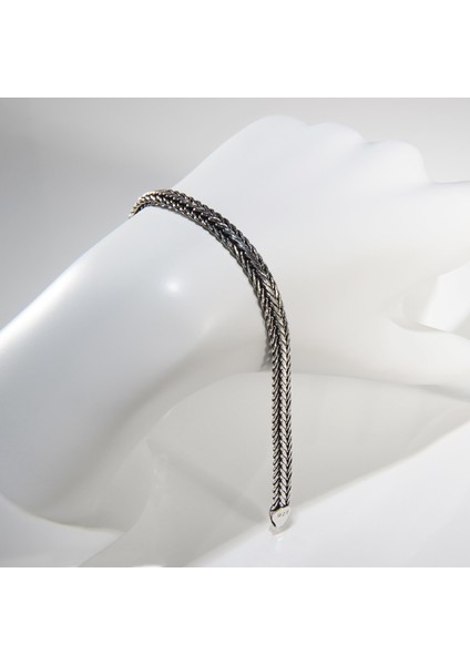 4n Balıksırtı Tilki Kuyruğu Gümüş Bileklik fiyatları