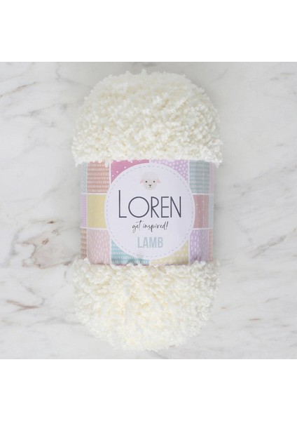 Loren Lamb Açık Krem El Örgü İpi - R019 - 34419