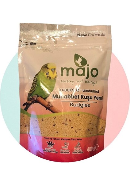 Kabuksuz Muhabbet Kuşu Yemi 400G