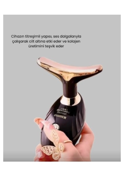 Titreşimli Cilt Gençleştirme Cihazı Yüz ve Boyun Sıkılaştırıcı modelleri