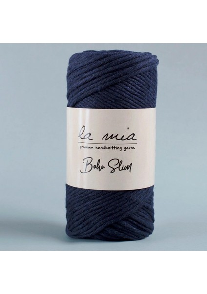 La Mia Boho Slim Lacivert El Örgü İpi -L023 - 34202