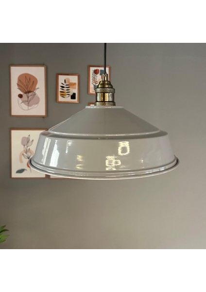 Carmelo Gri Renk Asaletli Tekli Avize Lale Başlık Sarkıt Lamba Salon Aydınlatma modelleri