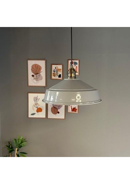 Carmelo Gri Renk Asaletli Tekli Avize Lale Başlık Sarkıt Lamba Salon Aydınlatma fırsatları