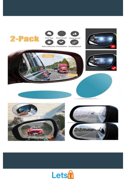 Yağmur Kaydırıcı Oto Dış Ayna Filmi 2 Adet fırsatları