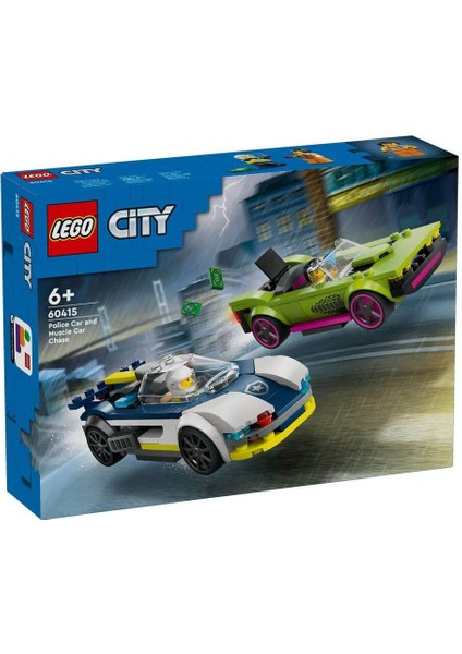 60415 ® City Polis Arabası ve Spor Araba Takibi 213 parça +6 yaş