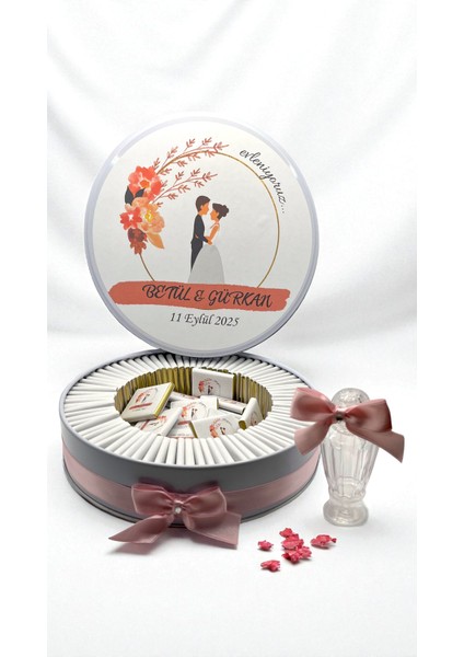 Isme Özel Gelin-Damat Nikah/nişan/söz Hatırası Hediyelik Çikolata