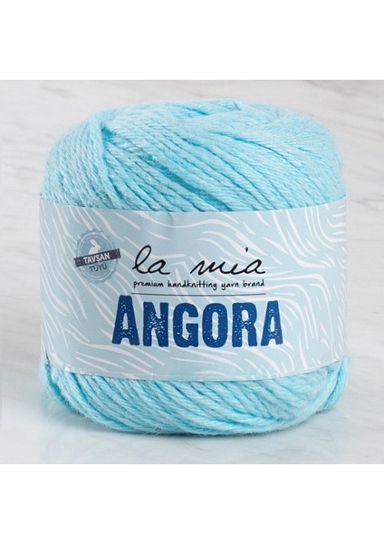 La Mia Angora 50GR Mavi El Örgü Ipi - L071 - 33802