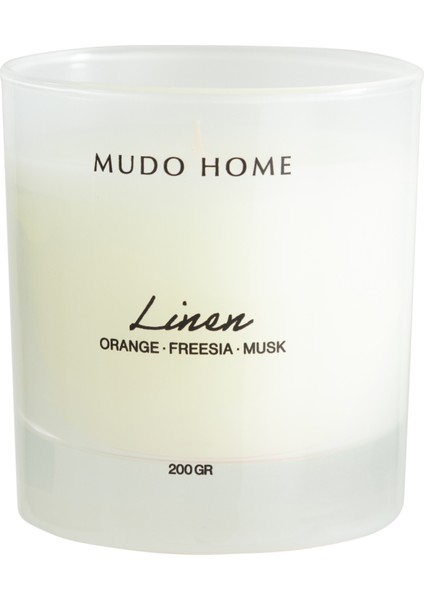 Dreamy Whıte Lınen Mum 200GR