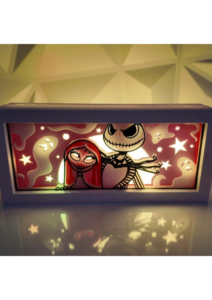 Nightmare Before Christmas Jack & Sally LED Işık Kutusu fiyatları