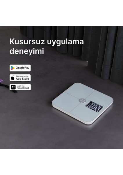 Dijital Nabız Ölçerli Akıllı Tartı Yağ Kemik Kas Kütlesi Ölçen Vücut Veri Analiz Ölçümlü Akıllı Baskül X8702 fırsatları