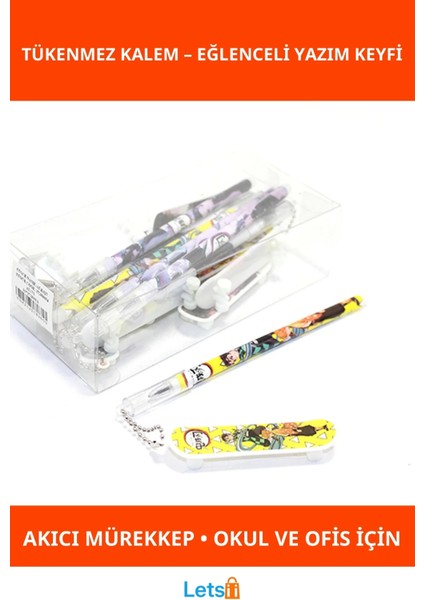 Anime Figür Tükenmez Kalem Eğlenceli Tasarım 1 Adet