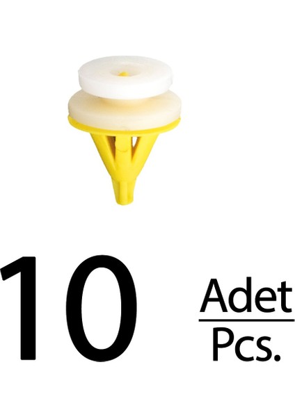Renault Için Döşeme Klips- 10 Adet