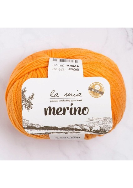 La Mia Merino Turuncu El Örgü Ipi - L139 - 33793