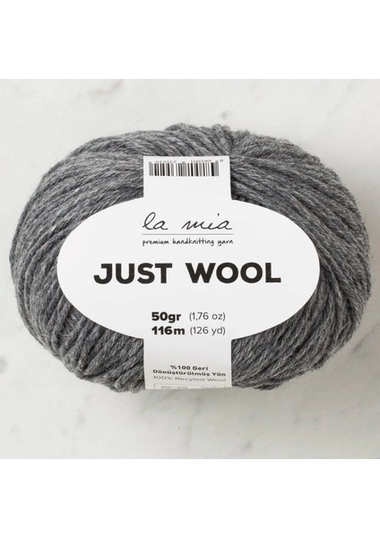 La Mia Just Wool Koyu Gri El Örgü İpi - LT003 - 33841