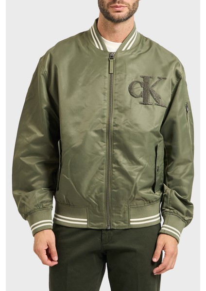 Regular Fit Kolej Yaka Suya Dayanıklı Bomber Mont LV04RD524GLDY Erkek Mont LV04RD524G Ldy