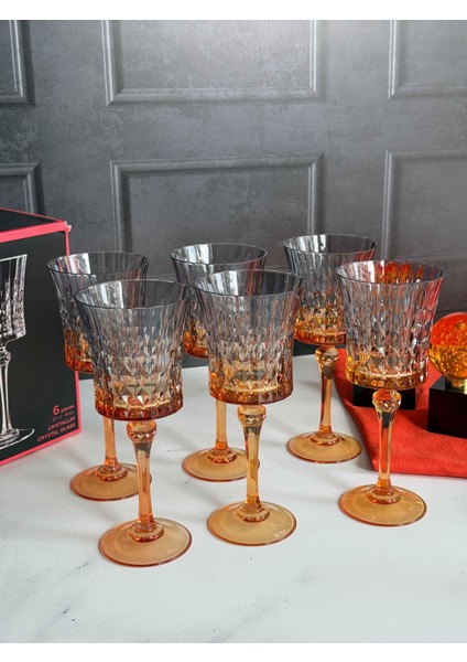 Darknnes 4'lü Turuncu Füme Crystal KADEH(120ML)