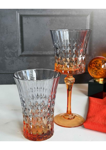 Darknnes 4'lü Turuncu Füme Crystal KADEH(120ML) fiyatları