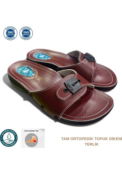 Tam Ortopedik Topuk Dikenine Özel Rahat Kırmızı Terlik