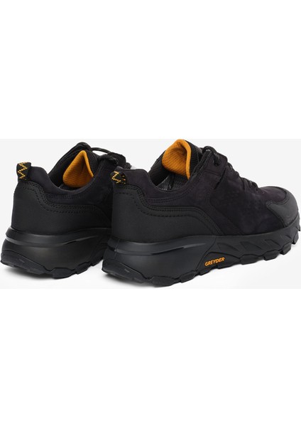 Erkek Siyah Gri Hakiki Deri Su Geçirmez Outdoor Ayakkabı 5K1GA16343 fırsatları