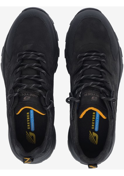 Erkek Siyah Gri Hakiki Deri Su Geçirmez Outdoor Ayakkabı 5K1GA16343 indirimleri